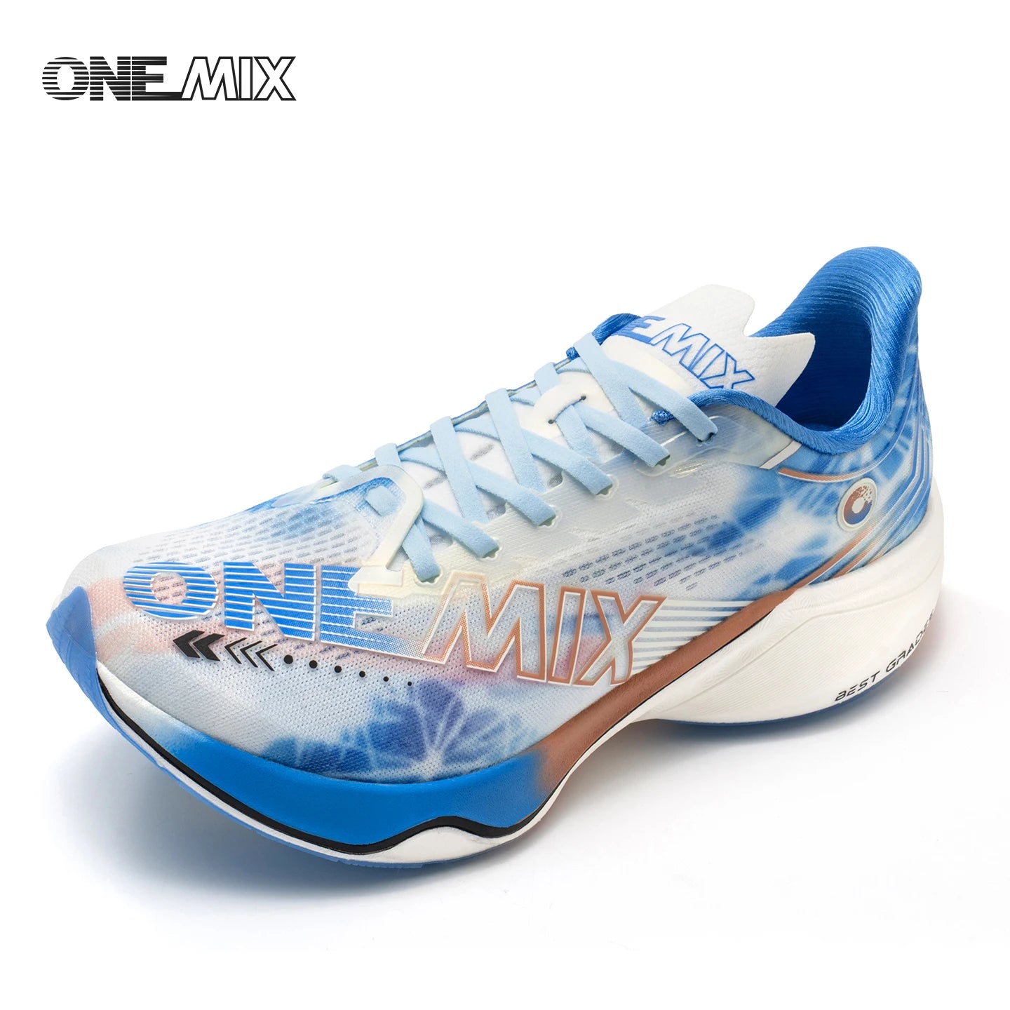 ONEMIX Sapatilhas de Corrida de Maratona em Nylon Carbon Board, Alívio de Impacto, Suporte Estável Profissional, Ressalto Ultraligeiro