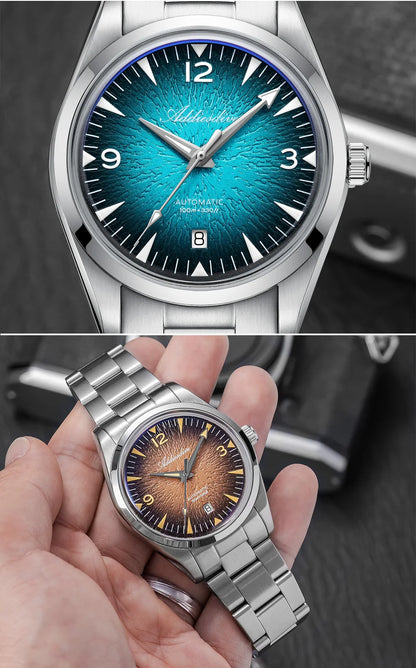Reloj de buceo para hombre ADDIESDIVE AD2508, luminoso, resistente al agua 100M, acero inoxidable 316L, movimiento 8215, reloj mecánico automático