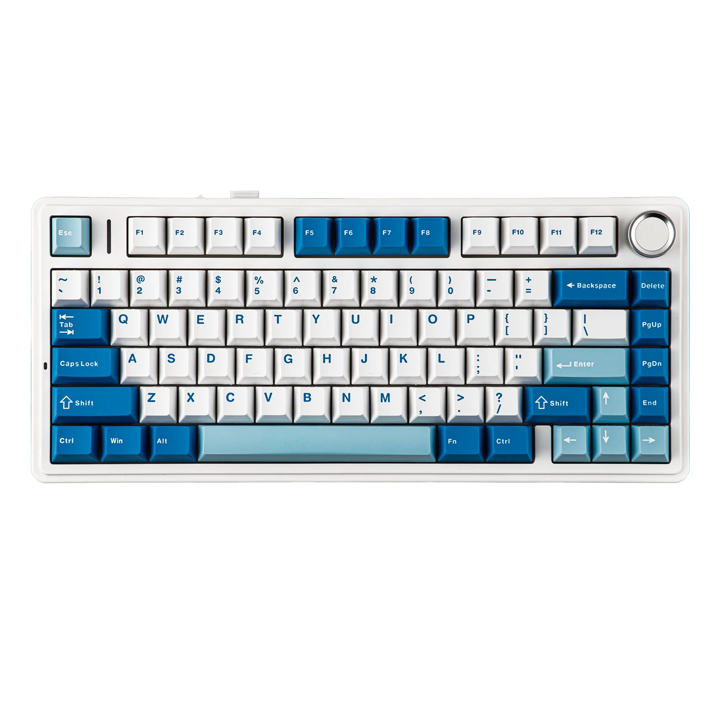 Teclado Mecânico EPOMAKER x AULA F75 Ultra VIA Programável 75% ANSI US QWERTY com Gasket, com Fios/Bluetooth/2.4Ghz Sem Fios