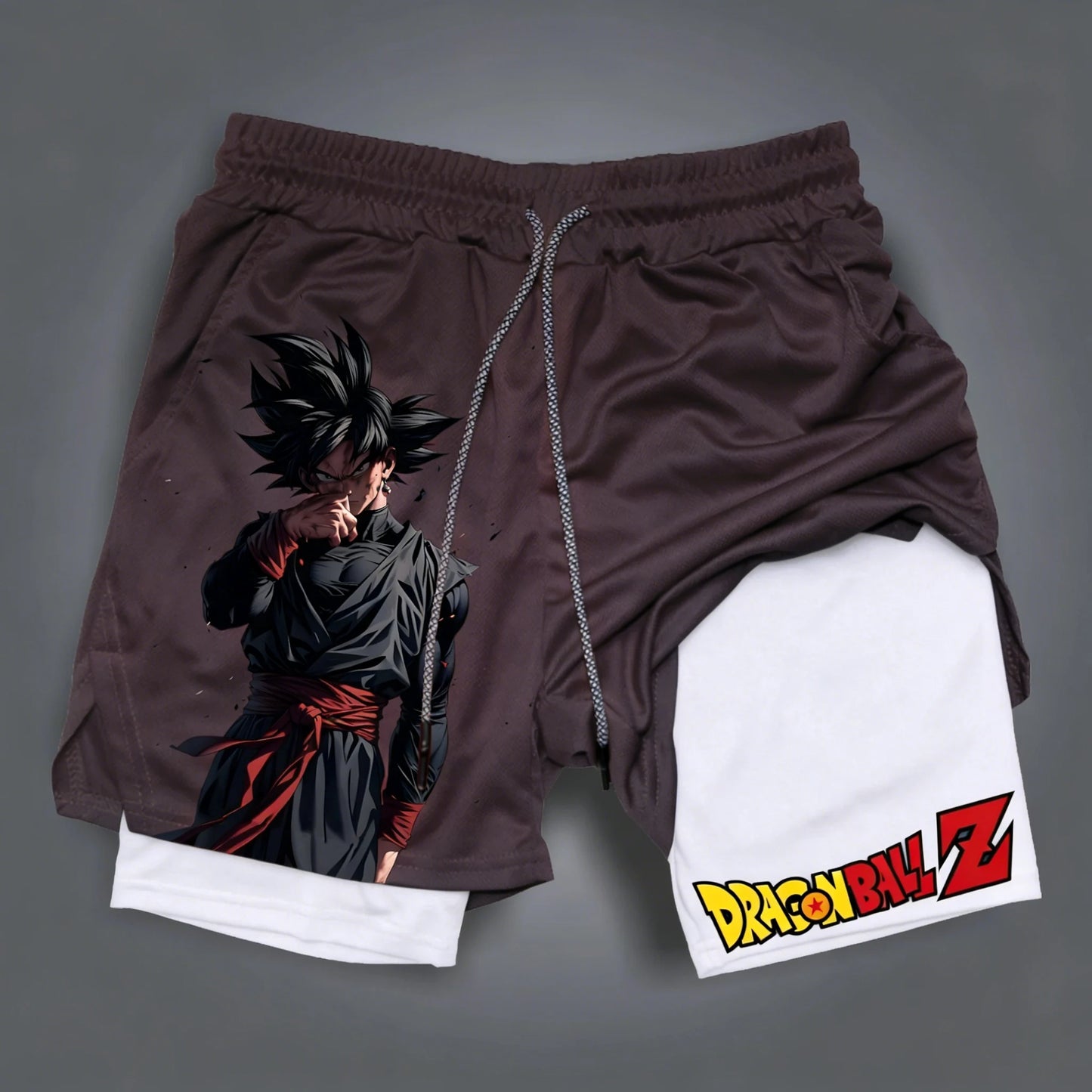 Dragon Ball Summer Son Goku Men's Bot Fitness 2026 Double-Layer Replica Two-Piece Loose-Fit Training Running Shorts Casual Pants