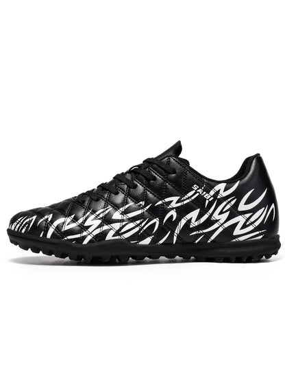 Chaussures de football TF multi-terrain adaptables, en tissu PU respirant et doux pour la peau, semelle en caoutchouc antidérapante, stabilité optimale pour l'entraînement quotidien