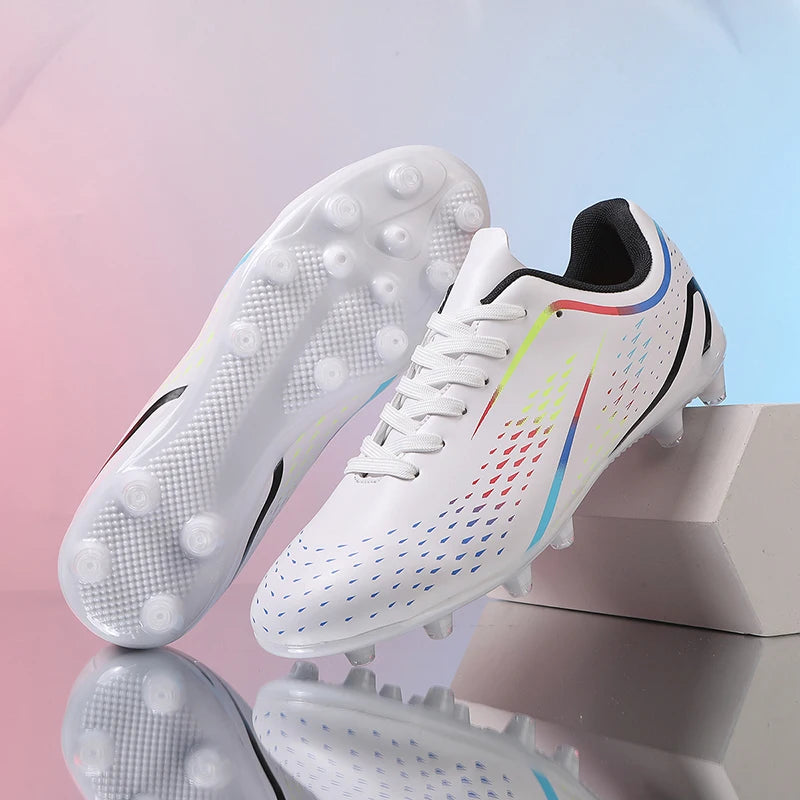 New Men Soccer Shoes High-top Futsal High-quality Cleats Grass Non-Slip Football Boots Match Sneakers Indoor Hot-selling FG/TF