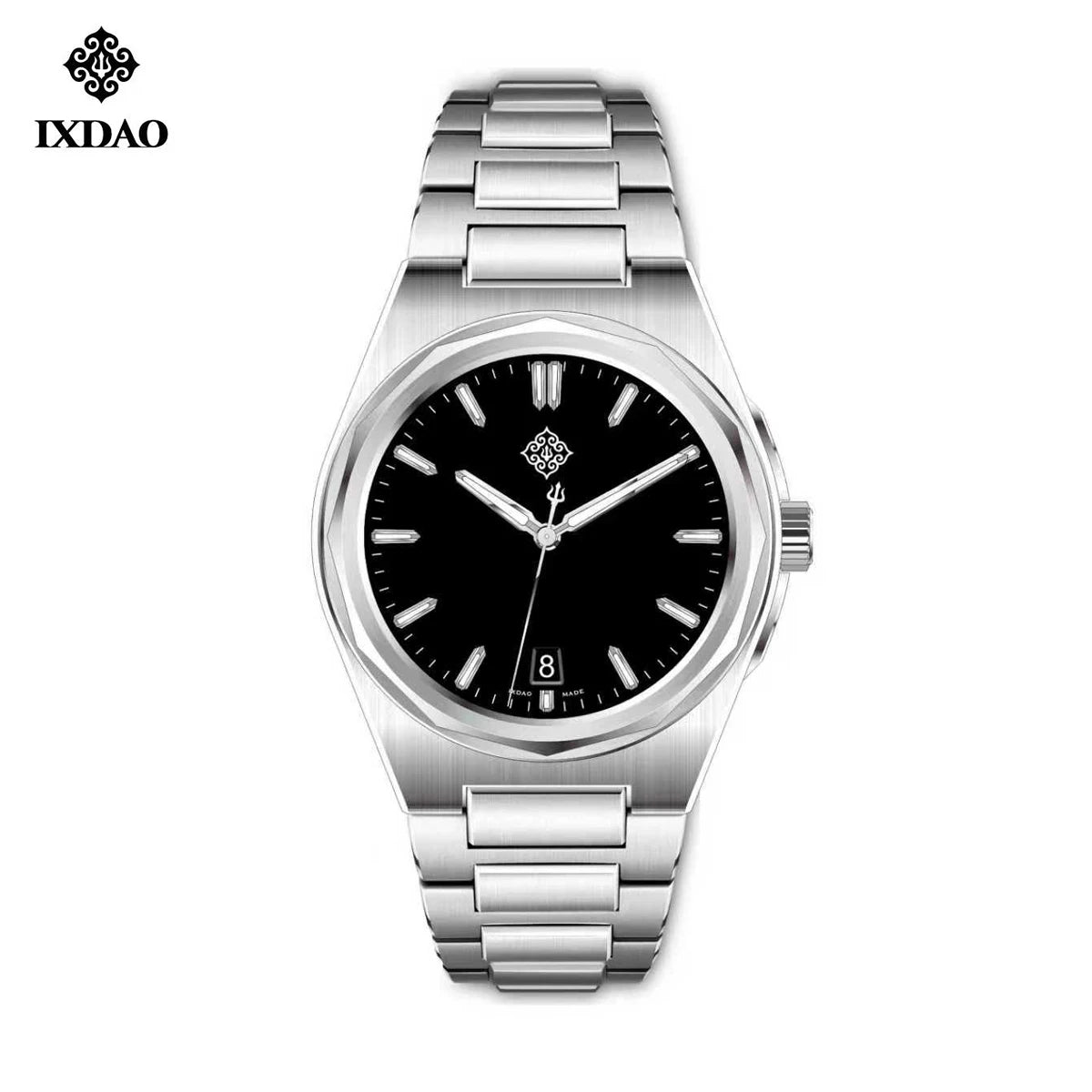 IX&DAO 2026 New Warrior 37mm Men's Automatic Mechanical Watch Enamel Plate Miyota 9015 Sapphire Stainless Steel Waterproof 10 Bar