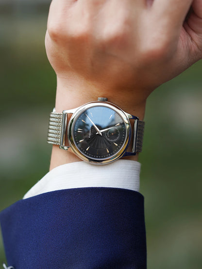 FARASUTE Retro Hangzhou Customized Movement Automatic Mechanical Watch Men Sapphire Stainless Steel Small Second Hand Wristwatch