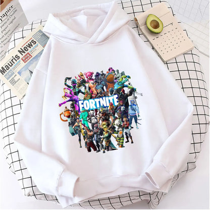 Fortnite Kids Hooded Coats Anime Fortnite Sweatshirts Game Spring Autumn Hoodies Sportswear Children Clothes Gift