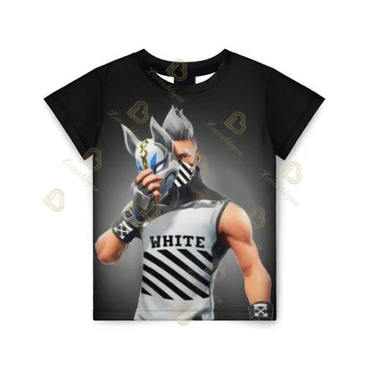 Boys Girls Cartoon T-shirt Fortnite T-shirt Battle Royale 3D 3 to 14 Years Victory Royale Game Kids Tops Teen Clothes