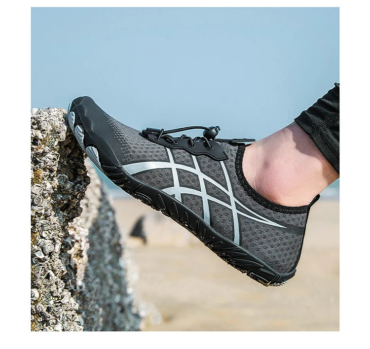 „Aqua Shoes“ vyriški vandens batai, basų kojų paplūdimio batai, unisex greitai džiūstantys lauko batai su vata, sporto salės treniruočių avalynė, sportiniai bateliai, dydžiai 35–46