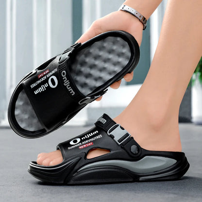 Pantoufles de Massage d'été pour hommes, sandales d'extérieur, plage, diapositives d'intérieur confortables, sabots d'eau, chaussures décontractées, pantoufles de maison pour hommes et femmes