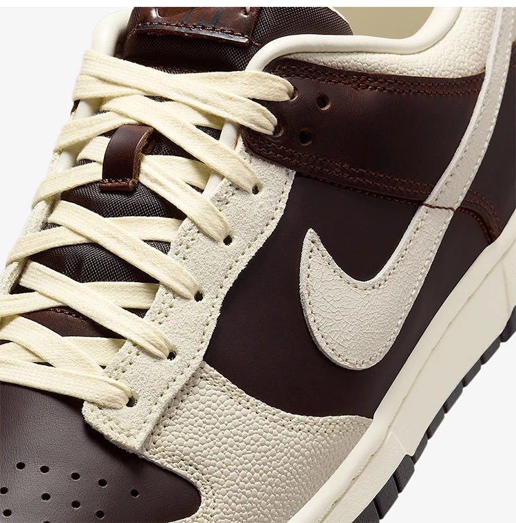 Nike Authentic Dunk Low Herren-Sneaker aus strapazierfähigem klassischem Leder, atmungsaktiv, IH7333-200