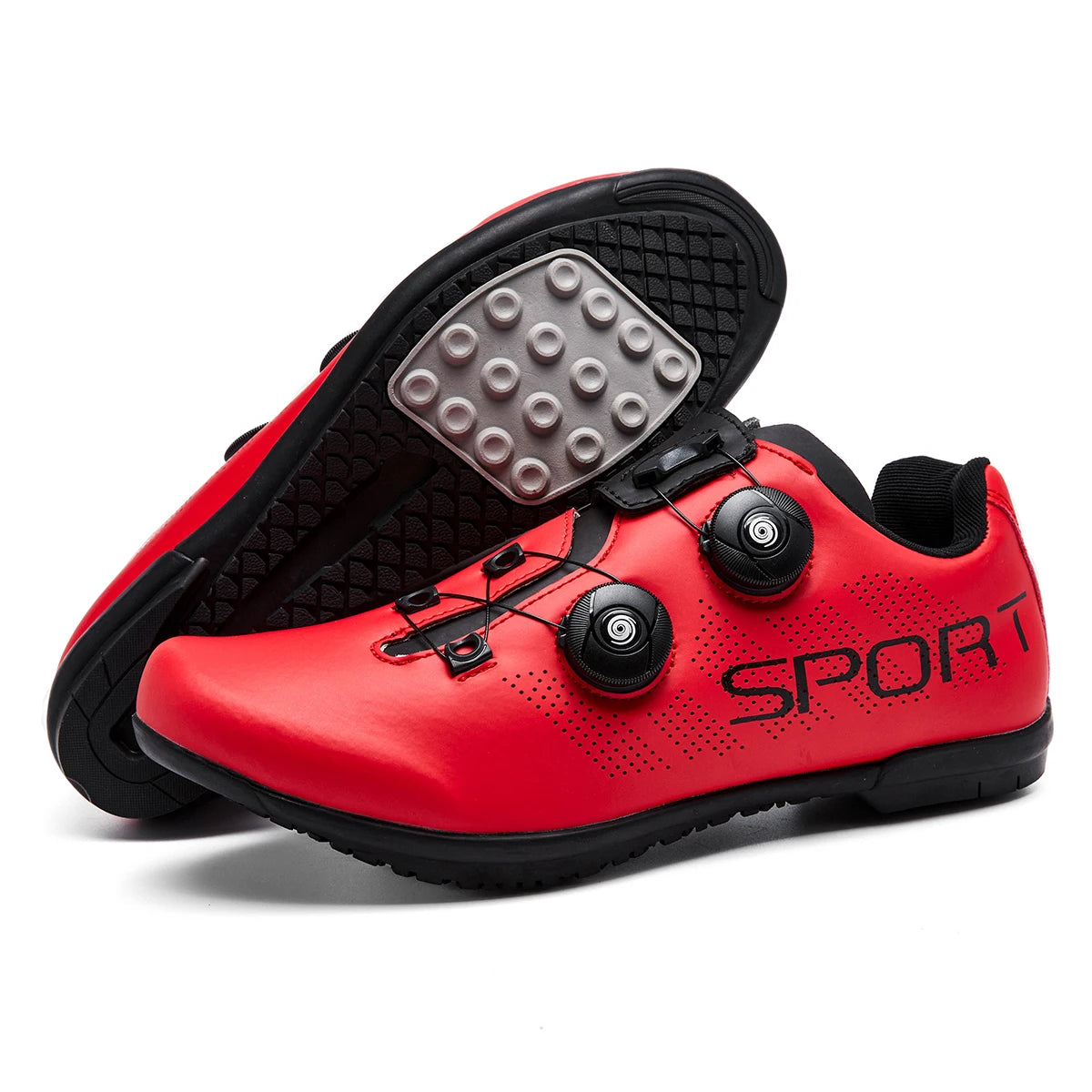 New outdoor rubber-soled cycling shoes breathable and comfortable professional sports rubber cycling shoes