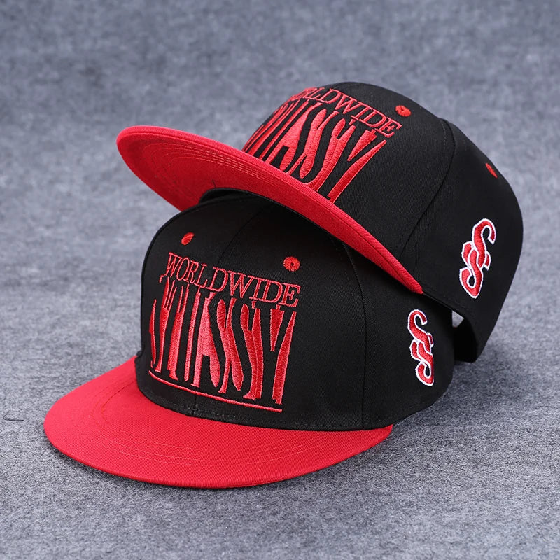 Herren-Baseballkappe mit Buchstabenstickerei, „Tide“, universell kombinierbar, flache Krempe; Damen-Sommer-Hip-Hop-Kappe, Outdoor-Sonnenkappe, verstellbare Schirmkappe