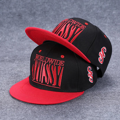 Herren-Baseballkappe mit Buchstabenstickerei, „Tide“, universell kombinierbar, flache Krempe; Damen-Sommer-Hip-Hop-Kappe, Outdoor-Sonnenkappe, verstellbare Schirmkappe