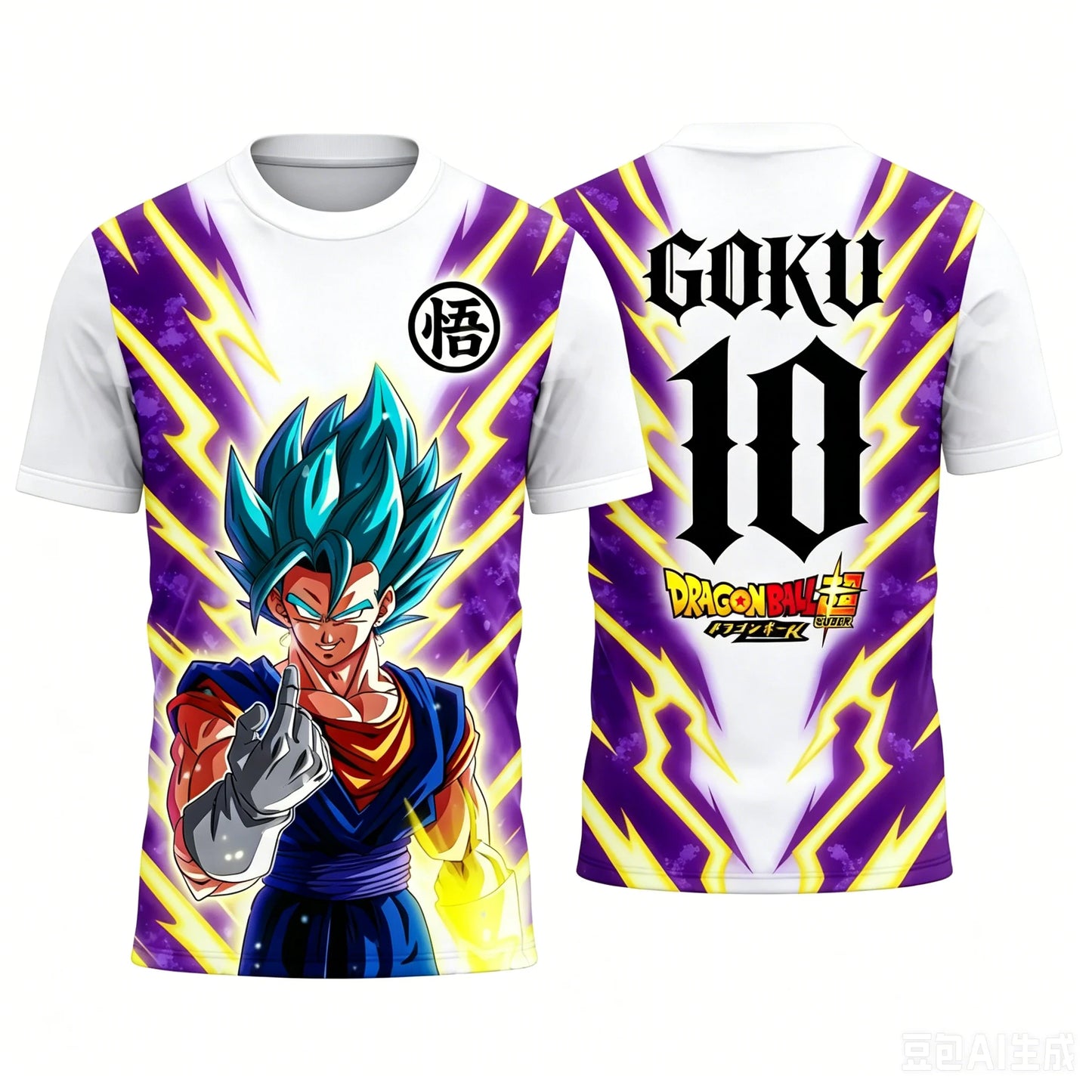 New Dragon Ball Super Saiyan Goku graphic football jersey Summer Sports Dry Quickly Men's T-Shirt Kid's Clothing Tee Y2k Woman