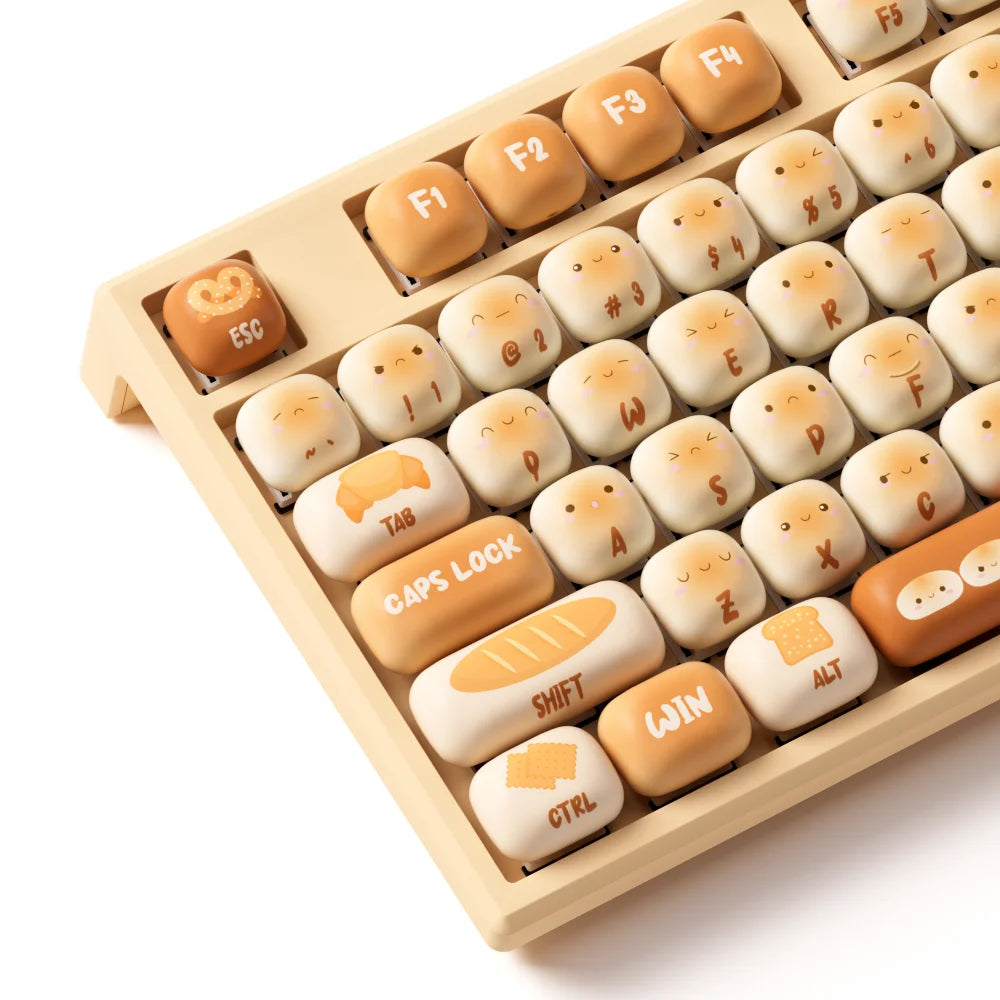 Akko MonsGeek MG108B Bun Wonderland kabellose mechanische Tastatur MOG-Profil RGB 108 Tasten Full Size Hot Swap USB / 2.4G / BT 5.0
