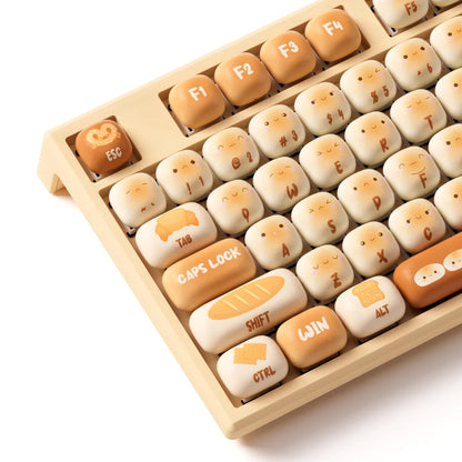Akko MonsGeek MG108B Bun Wonderland kabellose mechanische Tastatur MOG-Profil RGB 108 Tasten Full Size Hot Swap USB / 2.4G / BT 5.0