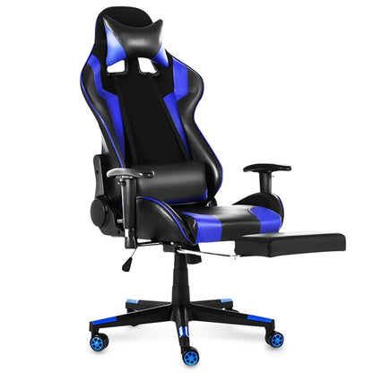 Chaise de bureau en cuir Joylive, chaise de jeu WCG, chaise ergonomique pour ordinateur, pivotante, inclinable, pour salle de jeu