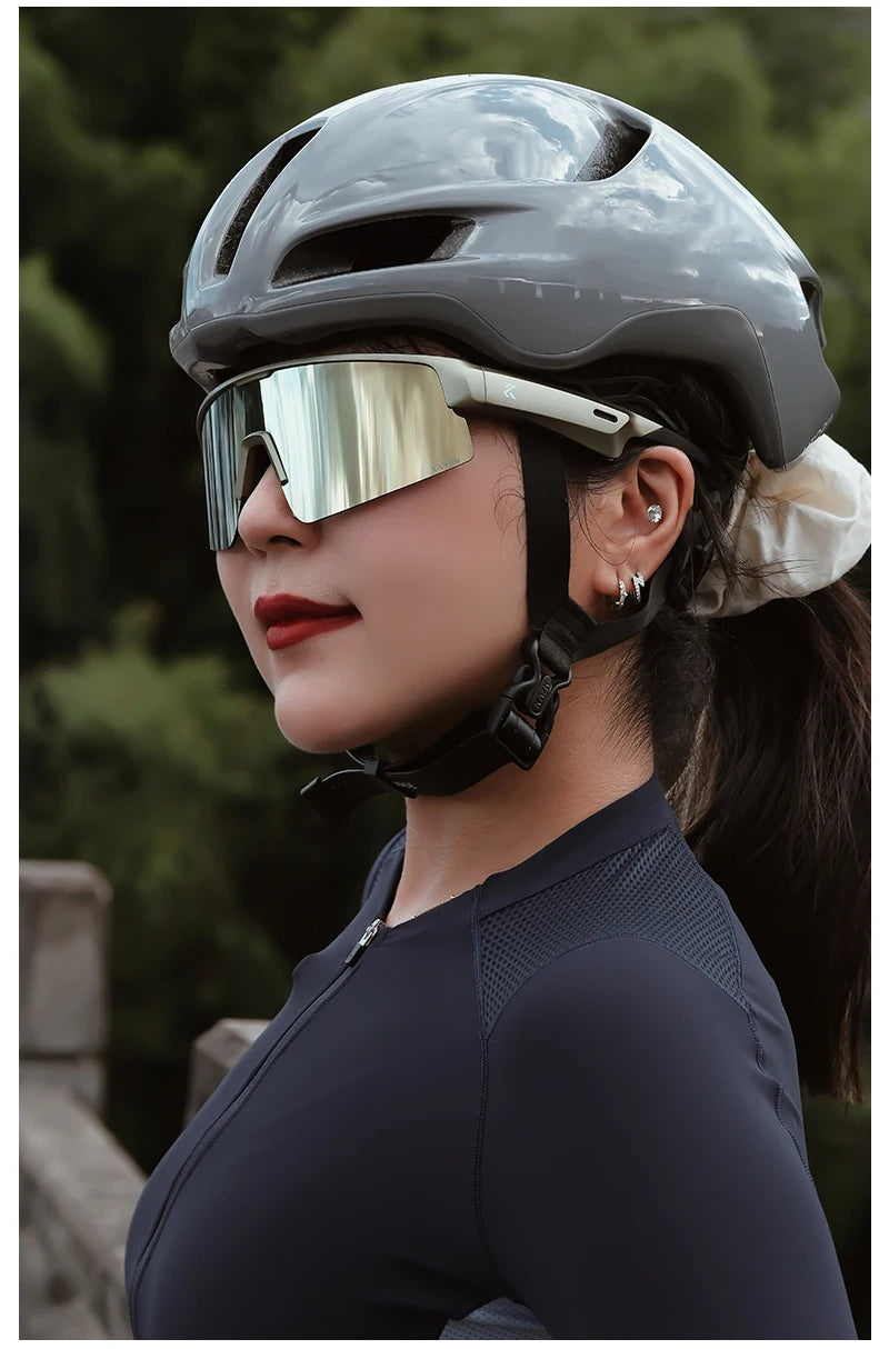 Kapvoe Bluetooth Sunglasses Smart Cycling Glasses Wireless UV400 Protection Goggles Telephone MP3 Sports Cycling Glasses Men