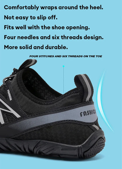 Outdoor Lightweight Men's Training Running Barefoot Shoes, Quick-Dry Swimming Water Shoes, Sport Gym Fitness Jogging Sneakers