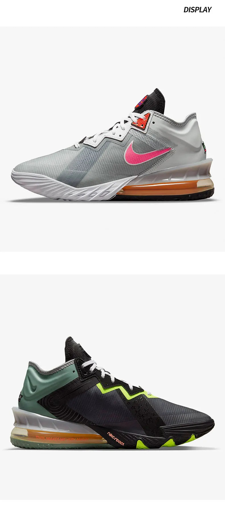 Nike Genuine LEBRON XVIII James 18th Generation Men's and Women's Air-Cushioned Basketball Shoes CV7564-005