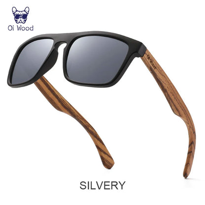 Oi Wood Women Sun glasses Square Sunglasses Wooden Eyeglasses polarized Red Lenses Mens Glasses