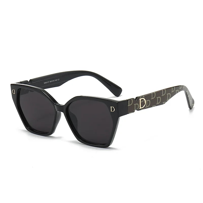 New Luxury D Brand Glamour Sunglasses For Women And Men Stylish Cat Eye Designer Eyewear Classic Fashion Unisex Glasses UV400