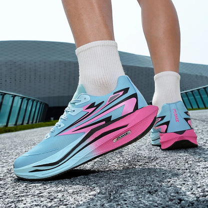 Unisex Sports Shoes Fashionable Lace-Up Running Shock-Absorbing Anti-Slip Rebound Training Shoes 2026 New Outdoor Fitness Shoes