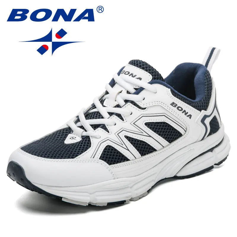 BONA New Designers -juoksukengät Miesten juoksukengät Hengittävät merkkisneakerit Miesten urheilu- ja harjoittelukengät Kävelykengät Hengittävät m