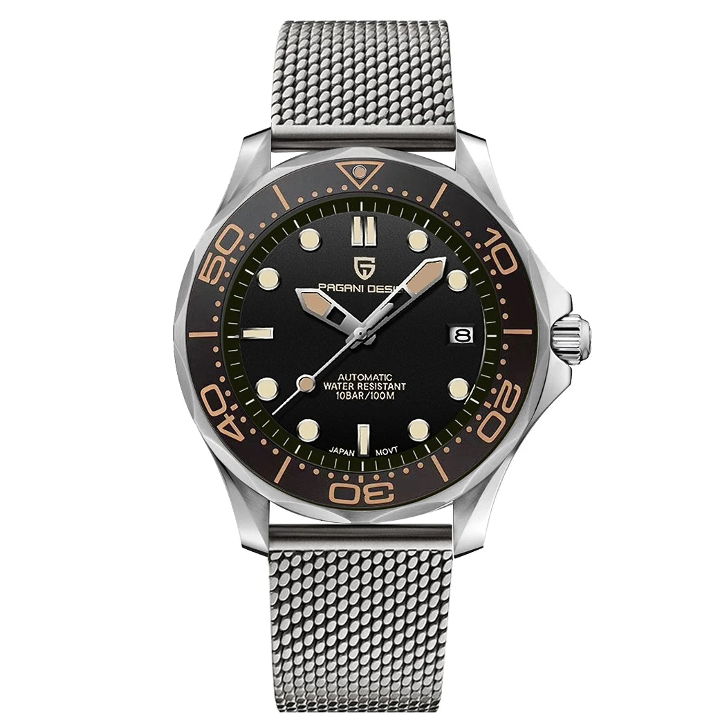 PAGANI DESIGN 007 Mechanical Wristwatch for Men Luxury Automatic Watch NH35A AR Sapphire Crystal Waterproof Clock 2024 New