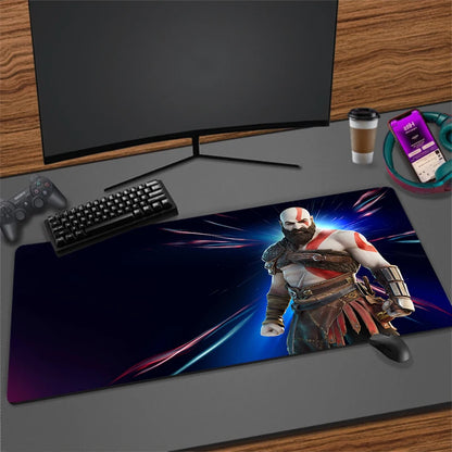 Xxl Mouse Pad God of War Gaming Accessories Keyboard Computer Desk Mat Game Big Carpet 90x40 Large Gamer Cabinet Table Mousepad