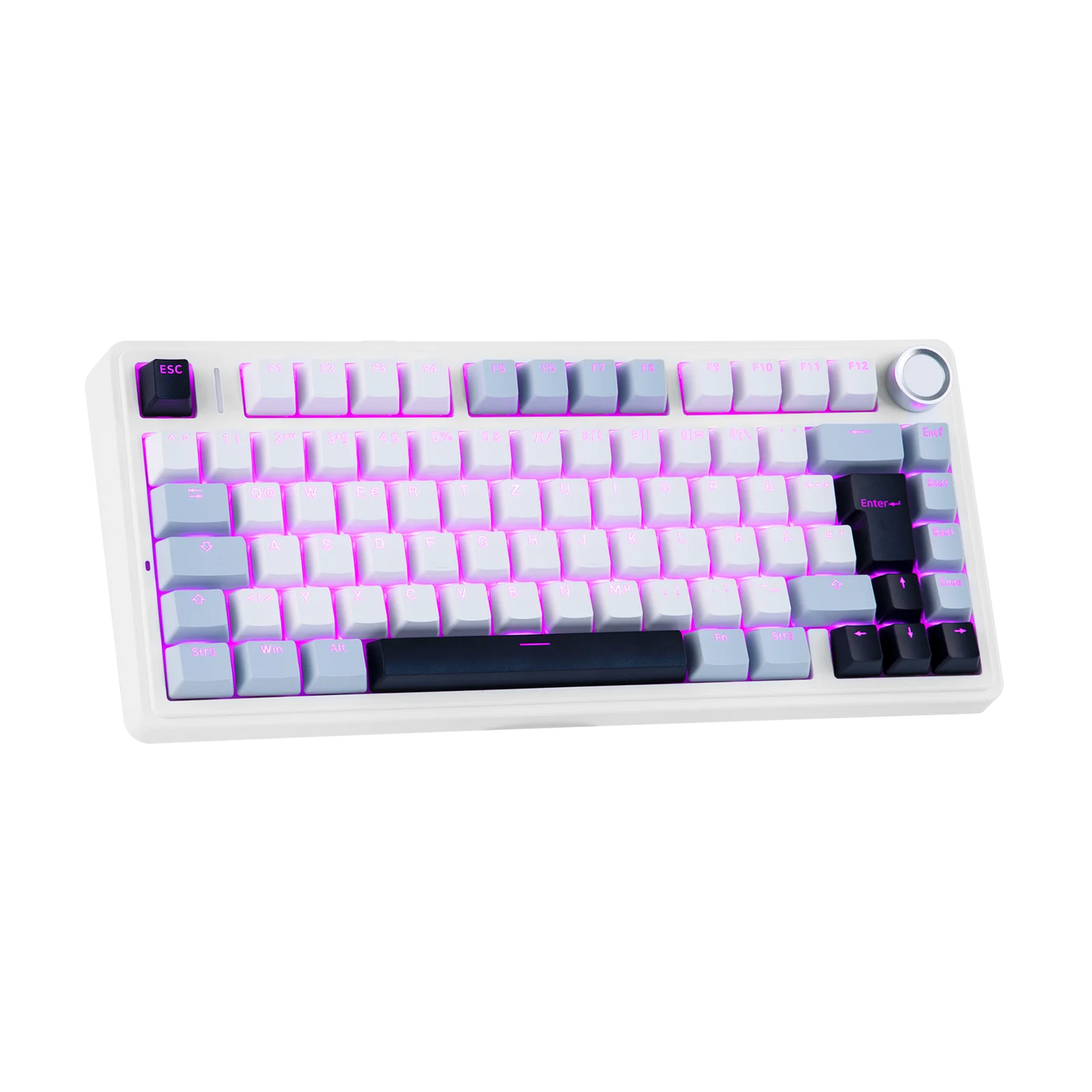 EPOMAKER x AULA F75 ISO-DE kabellose mechanische Tastatur mit Tri-Mode-Konnektivität, deutschem QWERTZ-Layout und 4000 mAh Akku