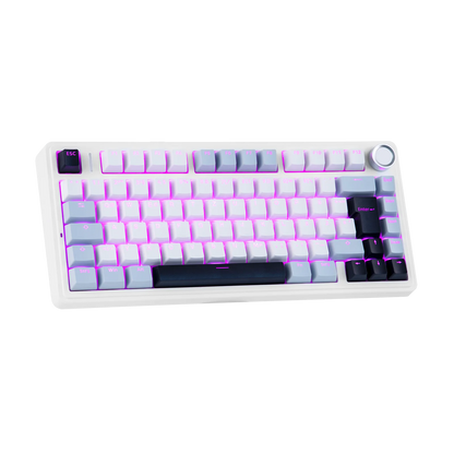 EPOMAKER x AULA F75 ISO-DE kabellose mechanische Tastatur mit Tri-Mode-Konnektivität, deutschem QWERTZ-Layout und 4000 mAh Akku
