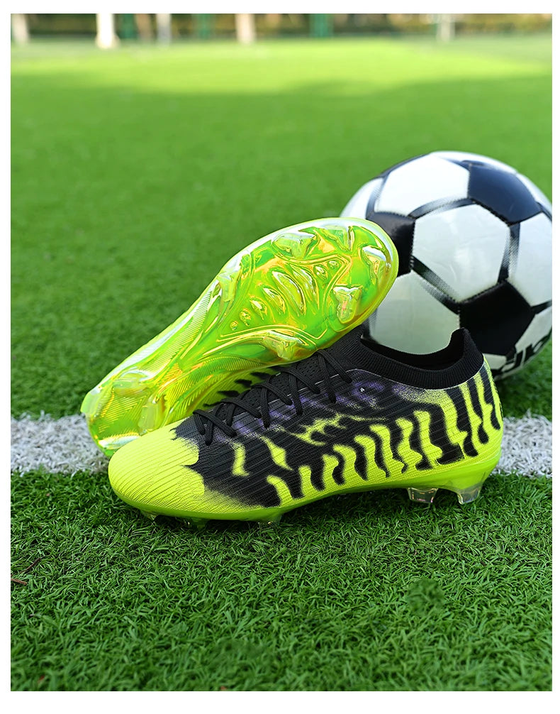 Chaussures de football professionnelles pour hommes, chaussures de football de société, crampons, chaussures de football d'intérieur et d'extérieur, chaussures d'entraînement originales, baskets rapides