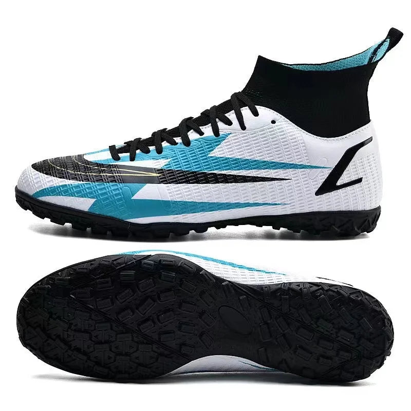 2025 New Long Nail Large Size Football Shoes Teenager Ankle Anti-slip Training Latest Sneakers FG/TF Soccer Shoes