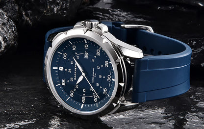 SAPPHERO Herrenuhr – Luxuriöse Quarzuhr, wasserdicht bis 50 m, ausgestattet mit einem importierten Uhrwerk und einem Edelstahlgehäuse – Eine ideale Geschenkidee für Herren.