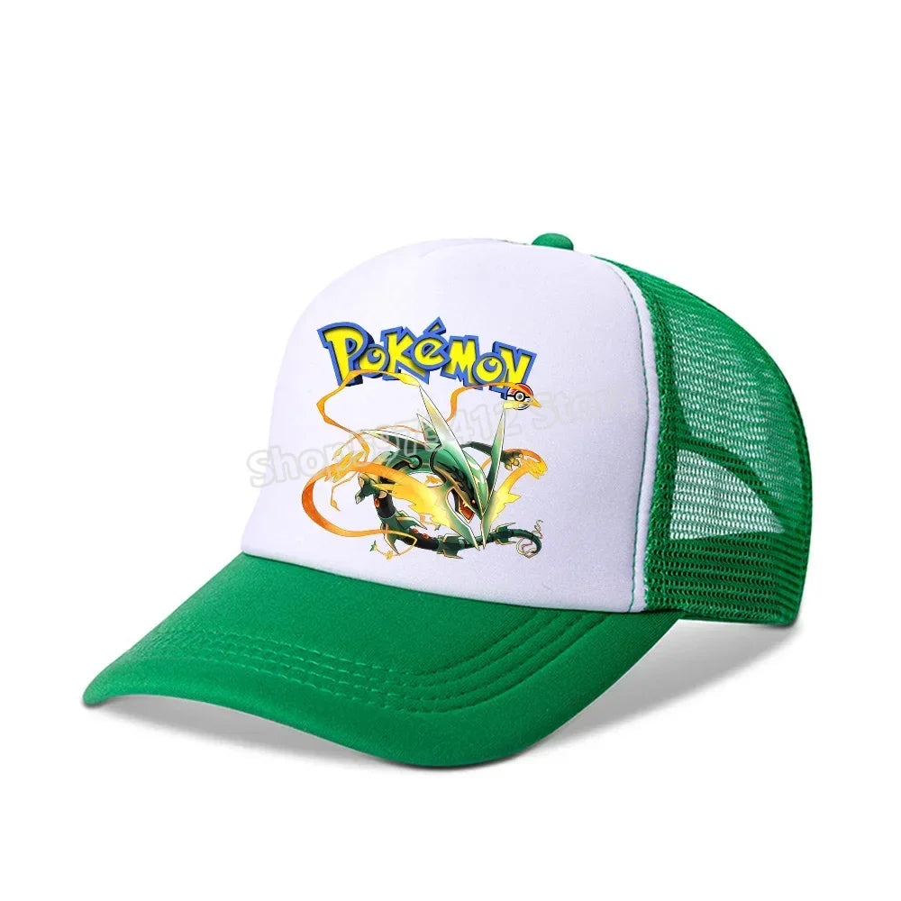 Pokemons Baseball Cap Pikachu Charizard Gengar cartoon Peaked Hat Kid Adult Summer Outdoor Sport Hat Boy Casual Fashion Cap Gift