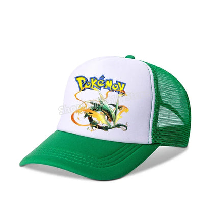 Pokemons Baseball Cap Pikachu Charizard Gengar cartoon Peaked Hat Kid Adult Summer Outdoor Sport Hat Boy Casual Fashion Cap Gift