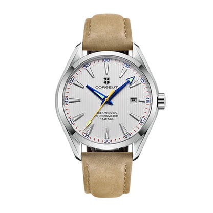 Corgeut 41mm Luxury NH35 Movement Men's Sport Clock Automatic Relogio Masculino Mechanical Wristwatch Sapphire Steel Band Men's Watch