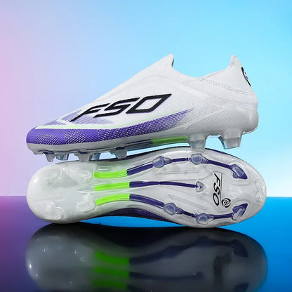 Nouvelles chaussures de football pour hommes, crampons de gazon très vendus, chaussures de football respirantes, chaussures de match de haute qualité, baskets antidérapantes pour garçons, légères pour l'extérieur