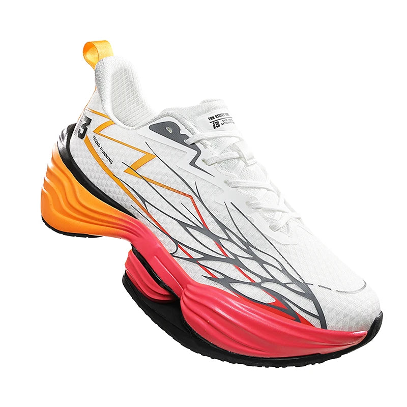 Sports Shoes Men Mesh Breathable Cushioning High-Quality Non-Slip Sneakers Summer Marathon Training Running Shoes for Women