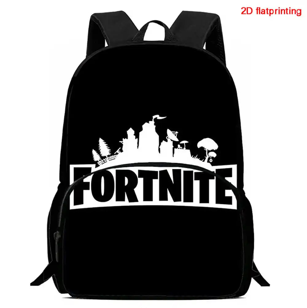 Kids School Backpack with Front Pocket, Light Weight Cartoon Fortnite Children Backpack For Age 6-9, Bags For Boys Girls