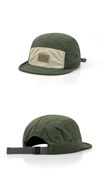Summer Thin Breathable Quick-drying Baseball Cap Men and Women Outdoor Adventures Sun Protection Short Brim 5-flap Hiking Hats