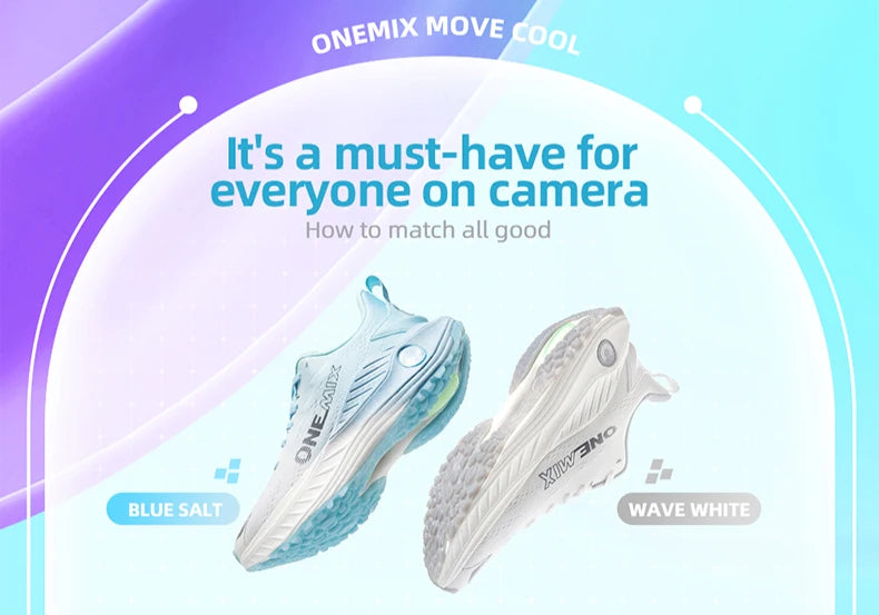 ONEMIX lässige Laufschuhe, atmungsaktive Sommer-Joggingschuhe für Herren, leichte Damen-Fitnessschuhe, Outdoor-Sportschuhe für Männer mit Dämpfung