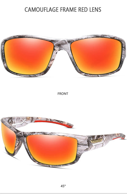 LOISRUBY Camouflage Polarized Cycling Driving Sunglasses Outdoor Tacakle Protection Sports Fishing Running Goggles