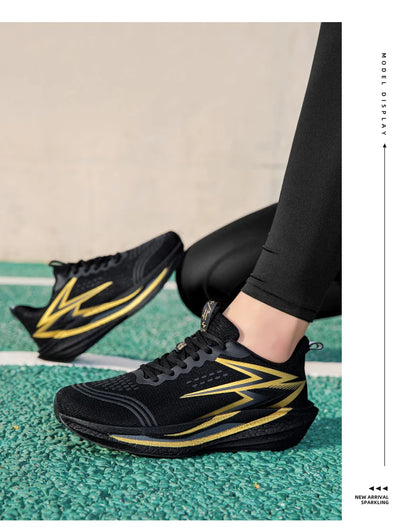Zapatillas de running nuevas con placa de carbono para maratón, deportivas para hombre, transpirables y ligeras, zapatillas deportivas cómodas antideslizantes para mujer, estilo casual