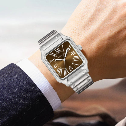 2025 New 34MM Specht & Söhne Quartz Watch Japan VH31 Movement Sapphire Blue Color Ultrathin Stainless Steel Men's Watch