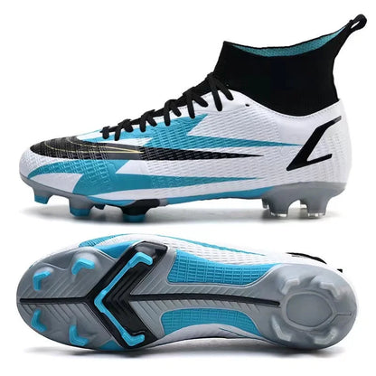 2025 New Long Nail Large Size Football Shoes Teenager Ankle Anti-slip Training Latest Sneakers FG/TF Soccer Shoes