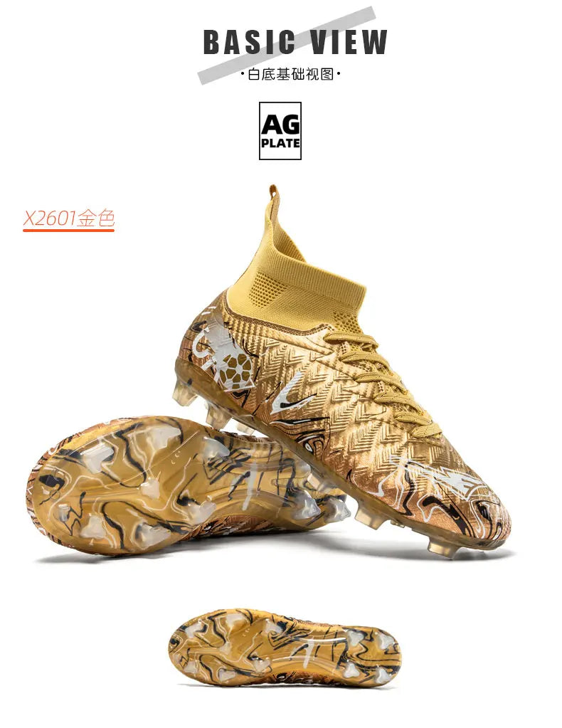 New Men's Professional Soccer Shoes Non-slip Football Boots Unisex Breathable Futsal Sports New Cleats Drop Shipping Ultralight