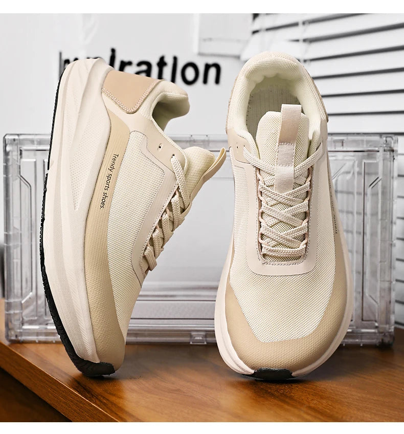 Men Running Shoes Marathon Specialty Sports Breathable Lightweight Women's Comfortable Non-slip Leisure Sneakers Plus Size 38-46