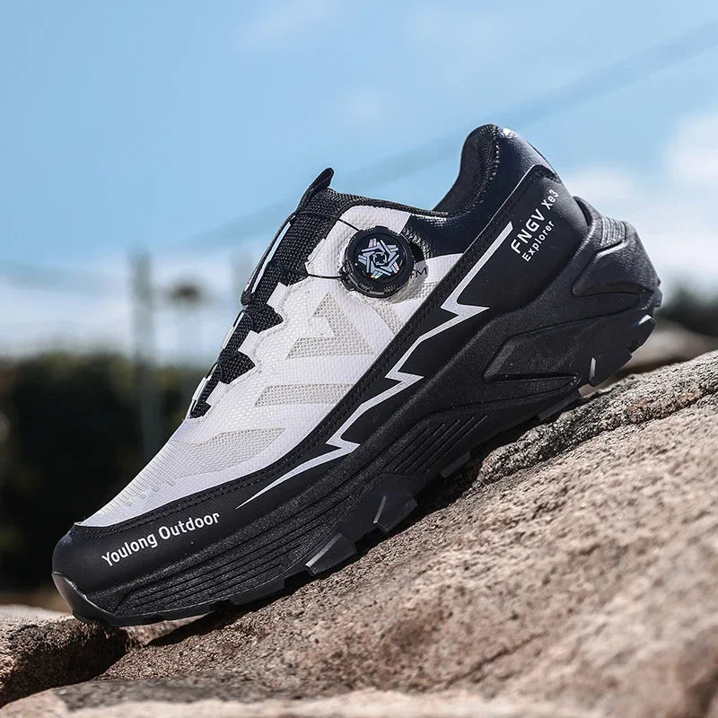 Sneakers da uomo casual outdoor antiscivolo e ammortizzanti, versatili scarpe da hiking off-road con suola morbida e confortevole per running