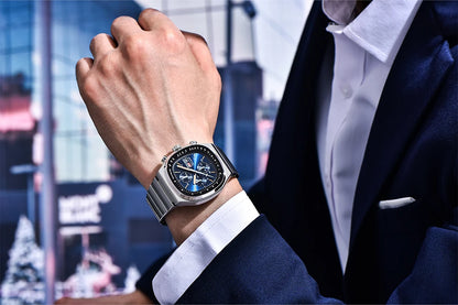PAGANI DESIGN New PD1819 Men‘s Quartz Watches 40mm Sapphire Stainless Steel Waterproof Luminous C3 Chronograph reloj hombre